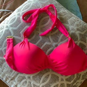 Victoria’s Secret bathing suit top. Hop Pink 32DD